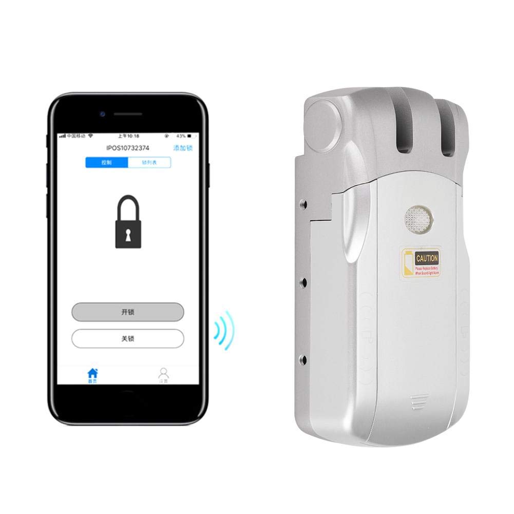 Smart WiFi Wireless Remote Door Lock - Keyless Entry, Touchless Home Security System for Front Doors, Apartments & Vacation Rentals