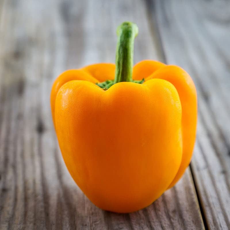 Orange King Sweet Pepper Seeds - Non-GMO, Open Pollinated Vegetable Seeds for Container Gardening - Easy to Grow & Maintain - Perfect for Home Gardens, Urban Farming & Fresh Cooking