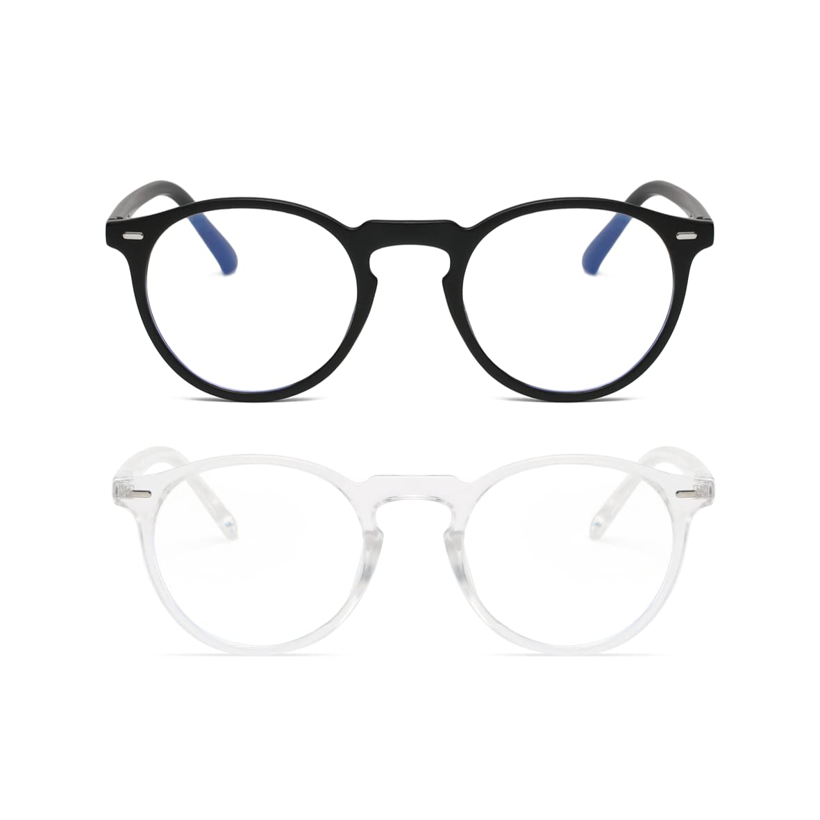 Nipukt Blue Light Blocking Glasses - Lightweight Computer, Reading, Gaming & TV Glasses - Anti Eyestrain & UV Protection - Perfect for Office Work, Online Classes & Late-Night Screen Use