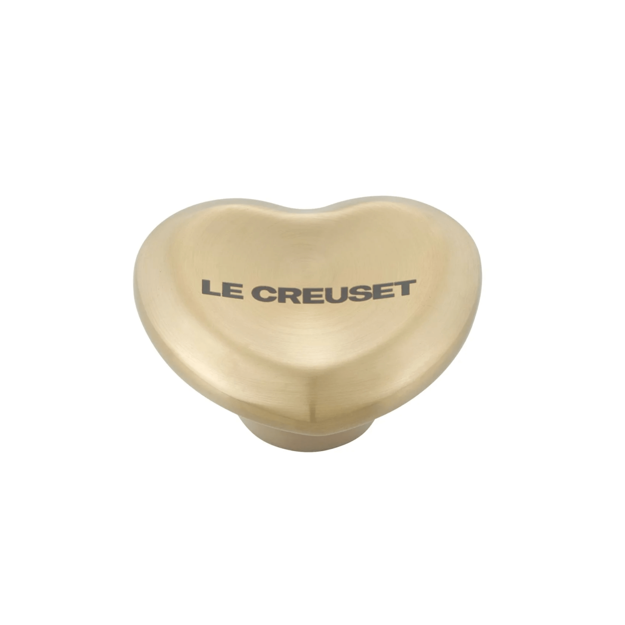 Le Creuset Light Gold Heart-Shaped Knob 45mm - Premium Replacement Cookware Knob for Dutch Ovens & Cast Iron Pots - Perfect for Kitchens, Baking & Gift Giving