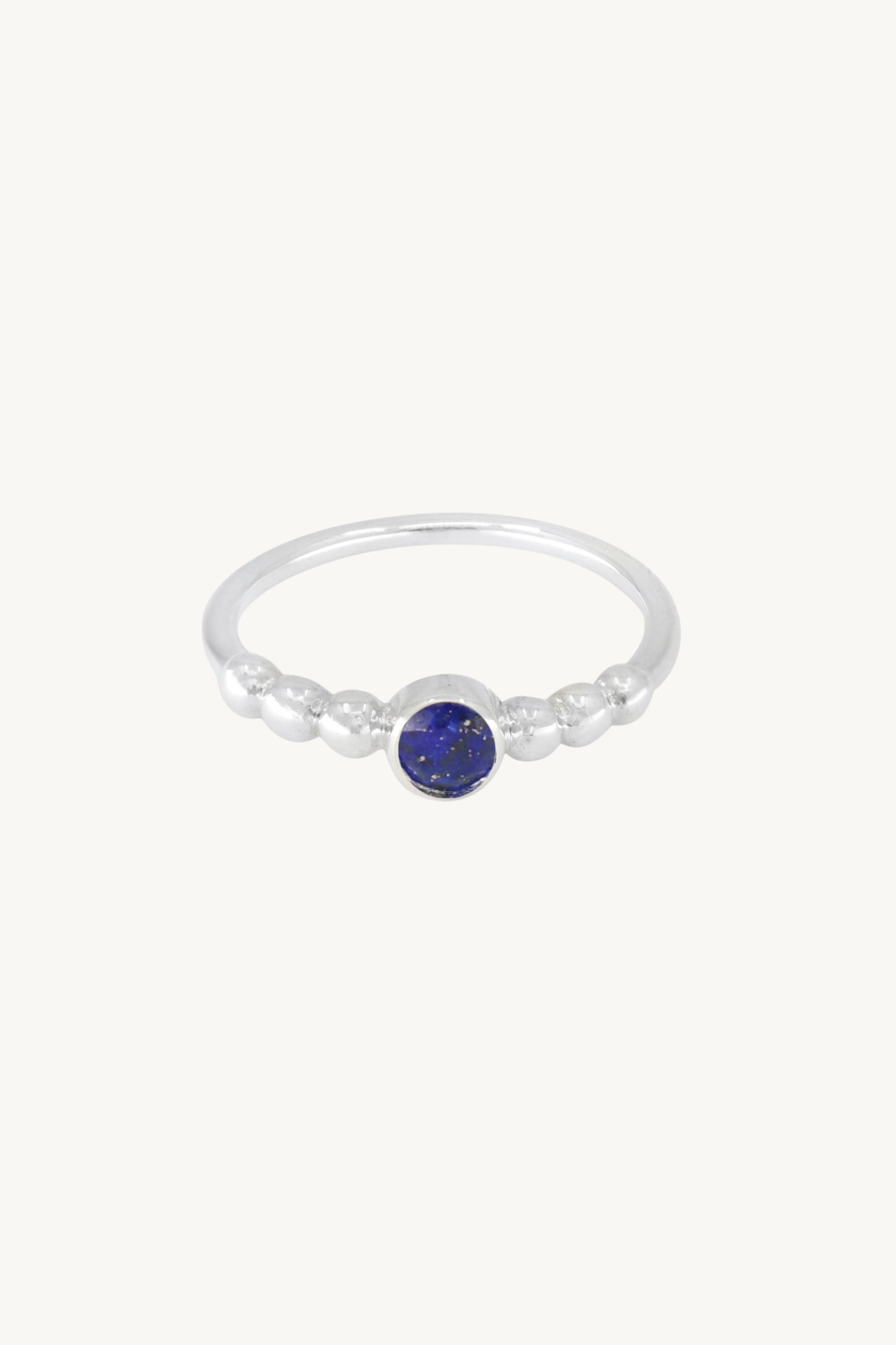 Bella Lapis Silver Stacker Ring - Elegant Blue Lapis Lazuli Stackable Rings for Women - Perfect for Layering, Everyday Wear & Special Occasions