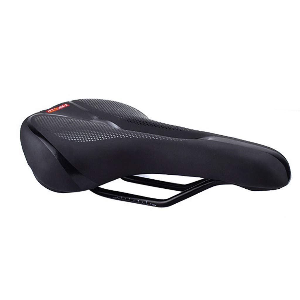 Comfortable Wide Bike Saddle with LED Tail Light - Ergonomic Hollow Design for Road & Mountain Bikes - Soft Cushion Seat Replacement for Men & Women | Perfect for Commuting, Cycling Workouts & Outdoor Adventures
