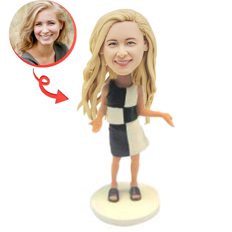 Custom Bobblehead for Women - Personalized Fun Figurine - Perfect for Birthdays, Gifts & Home Decor