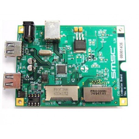 USB 2.0 Evaluation Board - 2 Port Hub with Ultra Fast Flash Media Controller | Ideal for Embedded Systems Development & Data Transfer Projects