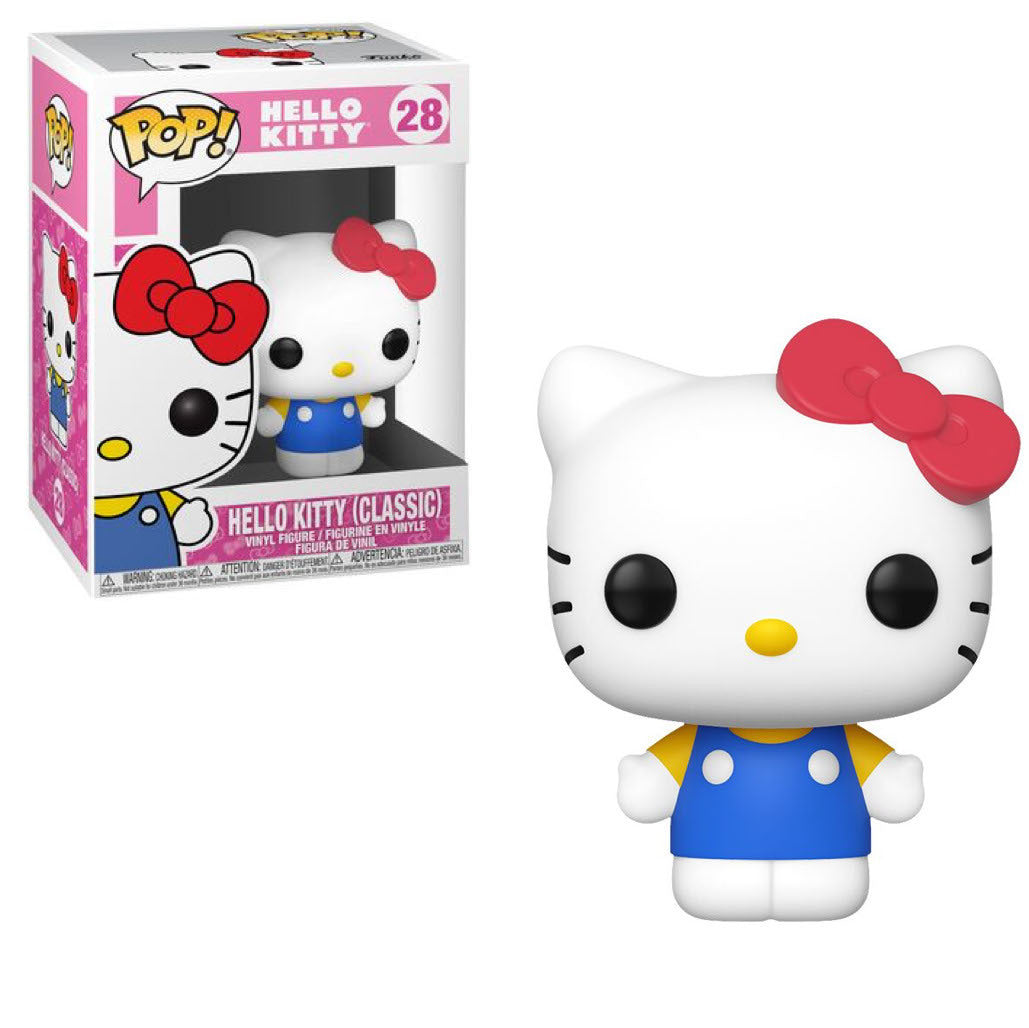 Hello Kitty Classic Funko Pop! Vinyl Figure #28 - Cute Collectible Toy for Anime Fans, Kawaii Decor for Bedroom & Office Display
