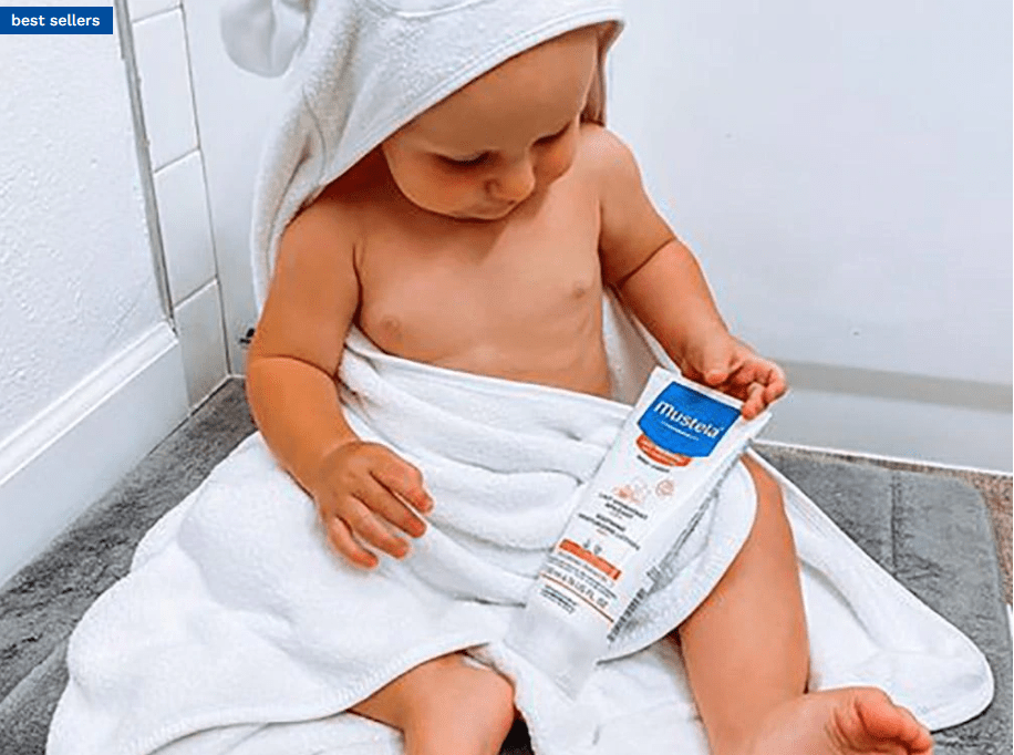 Mustela Very Sensitive Soothing Cleansing Gel for Babies - Fragrance Free & Hypoallergenic Face & Body Wash (10.1 oz) - Gentle Cleanser for Eczema & Dry Skin Care - Perfect for Newborns & Sensitive Skin