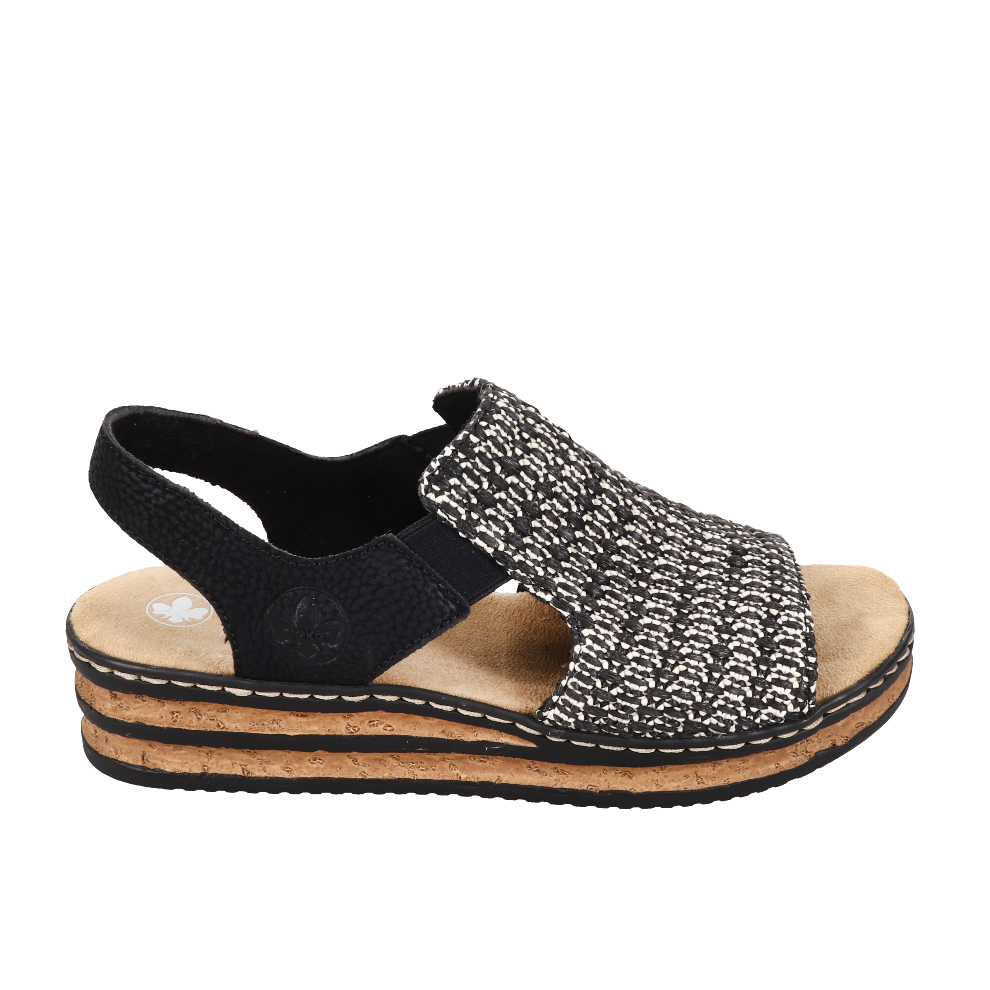 Rieker 62971 Black Women's Comfortable Casual Shoes for Walking, Work & Everyday Wear