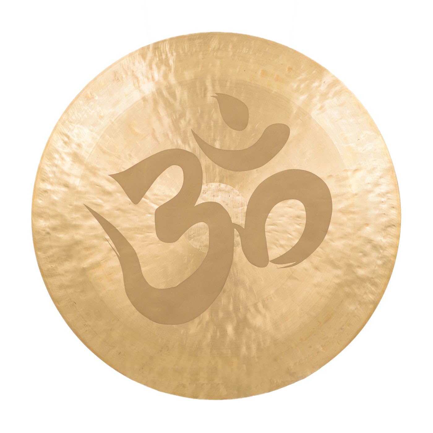 Om Engraved Bronze Gong with Rope & Chinese Mallet - Premium Meditation & Yoga Accessory - Handcrafted Bronze Gong for Sound Healing, Mindfulness Practice, and Spiritual Rituals