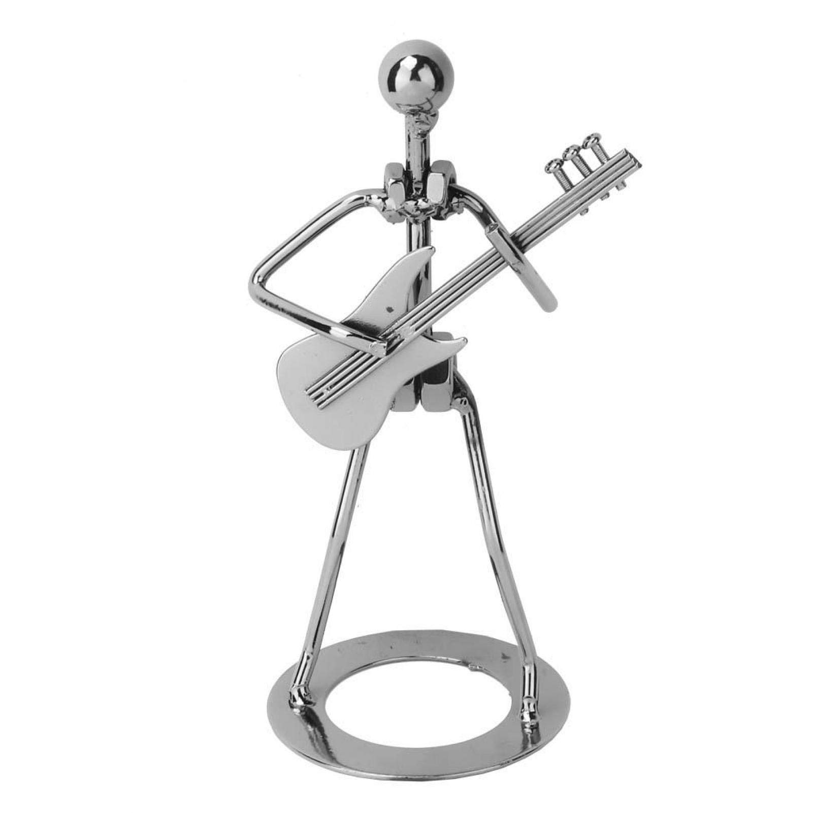 Durable Iron Art Desk Decor - Musician Figure Ornament for Home, Office & Bar | Unique Gift Idea for Music Lovers & Office Decor