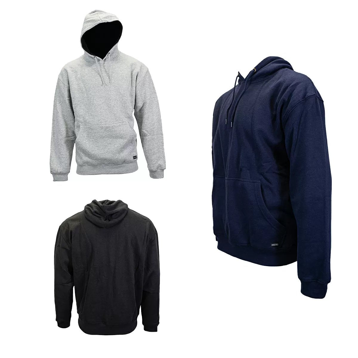 FIVE ROCK® Thermal Lined Pullover Sweatshirt for Men & Women - Cozy Fleece-Lined Hoodie for Winter, Outdoor & Casual Wear