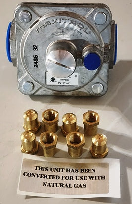 8 Burner LP to Natural Gas Conversion Kit - Hot Plate Stove Adapter NRE #065436 for Outdoor Cooking, Camping & Commercial Kitchens