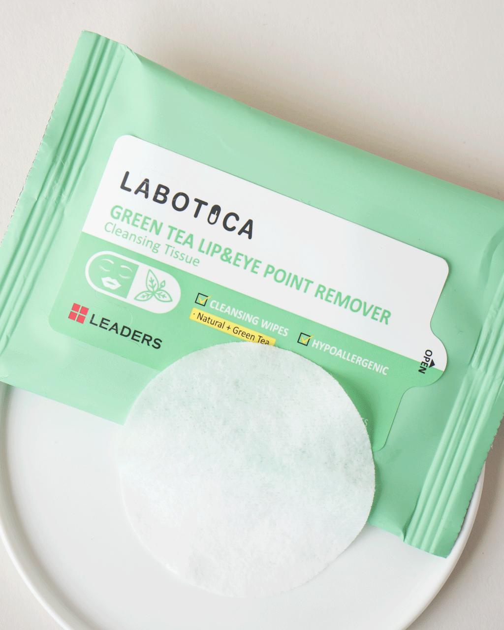 Labotica Green Tea Lip & Eye Makeup Remover - Gentle & Effective for Sensitive Skin | Perfect for Daily Use & Travel