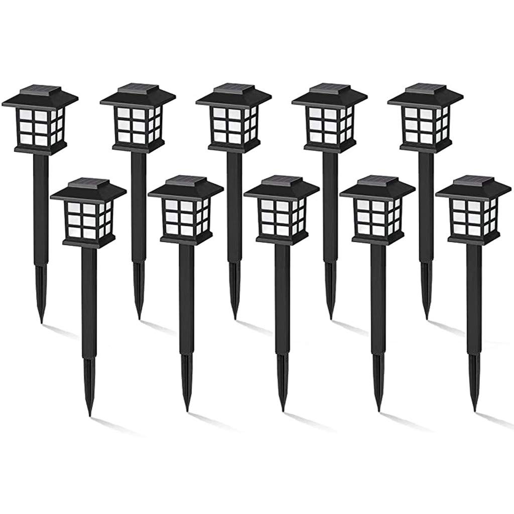 10 Pack Solar Pathway Lights Outdoor - Waterproof LED Garden Lights for Walkway, Yard, Lawn, Patio, Deck & Driveway | Energy-Efficient Solar Powered Landscape Lighting for Beautiful Nighttime Ambience