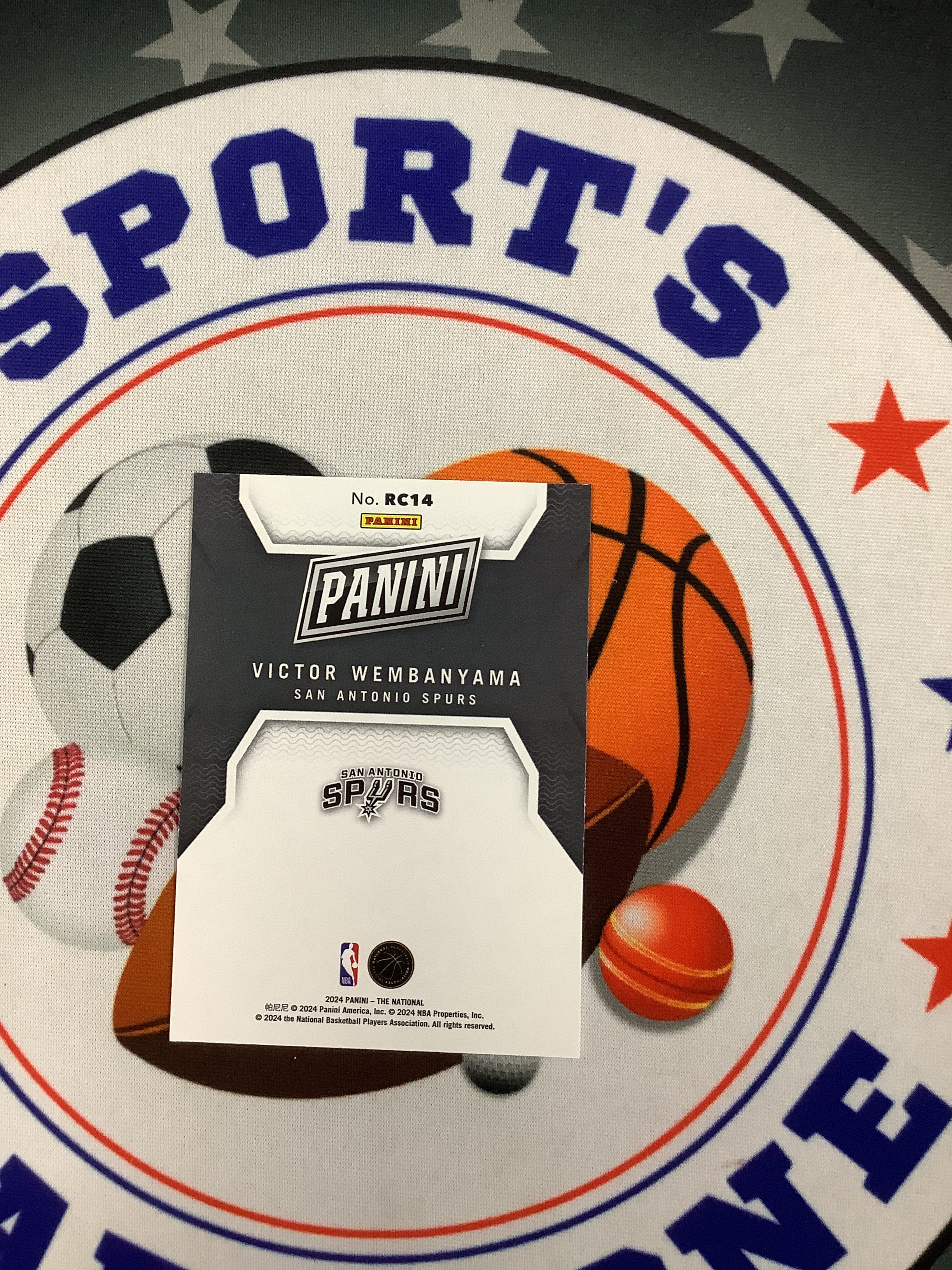 2024 Panini National Silver Rookie Card Victor Wembanyama - Collectible Basketball Trading Card for NBA Fans & Memorabilia Enthusiasts