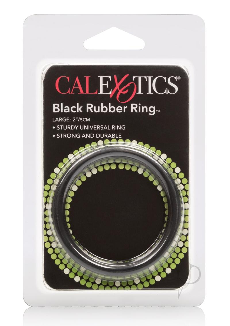 Premium Black Rubber Cock Ring - Large Size for Enhanced Pleasure & Performance | Durable & Comfortable for Couples & Solo Play