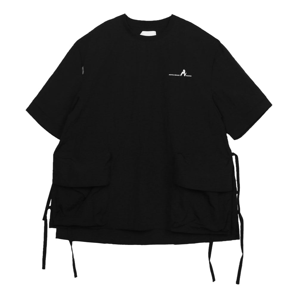 ARCHIVAL REINVENT x PHANTACI 3D Pocket Twill Top - Black Unisex Casual Shirt for Streetwear & Urban Fashion