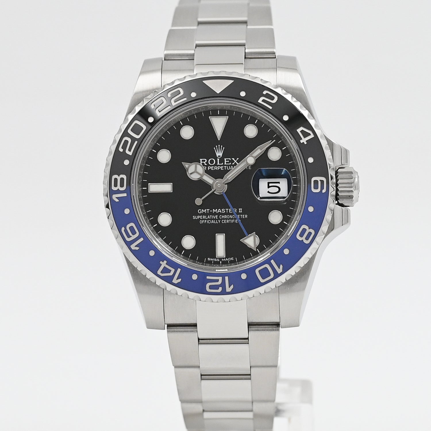 Rolex GMT-Master II 126710BLNR Batman Stainless Steel Men's Watch - Luxury Travel & Business Timepiece for Professionals