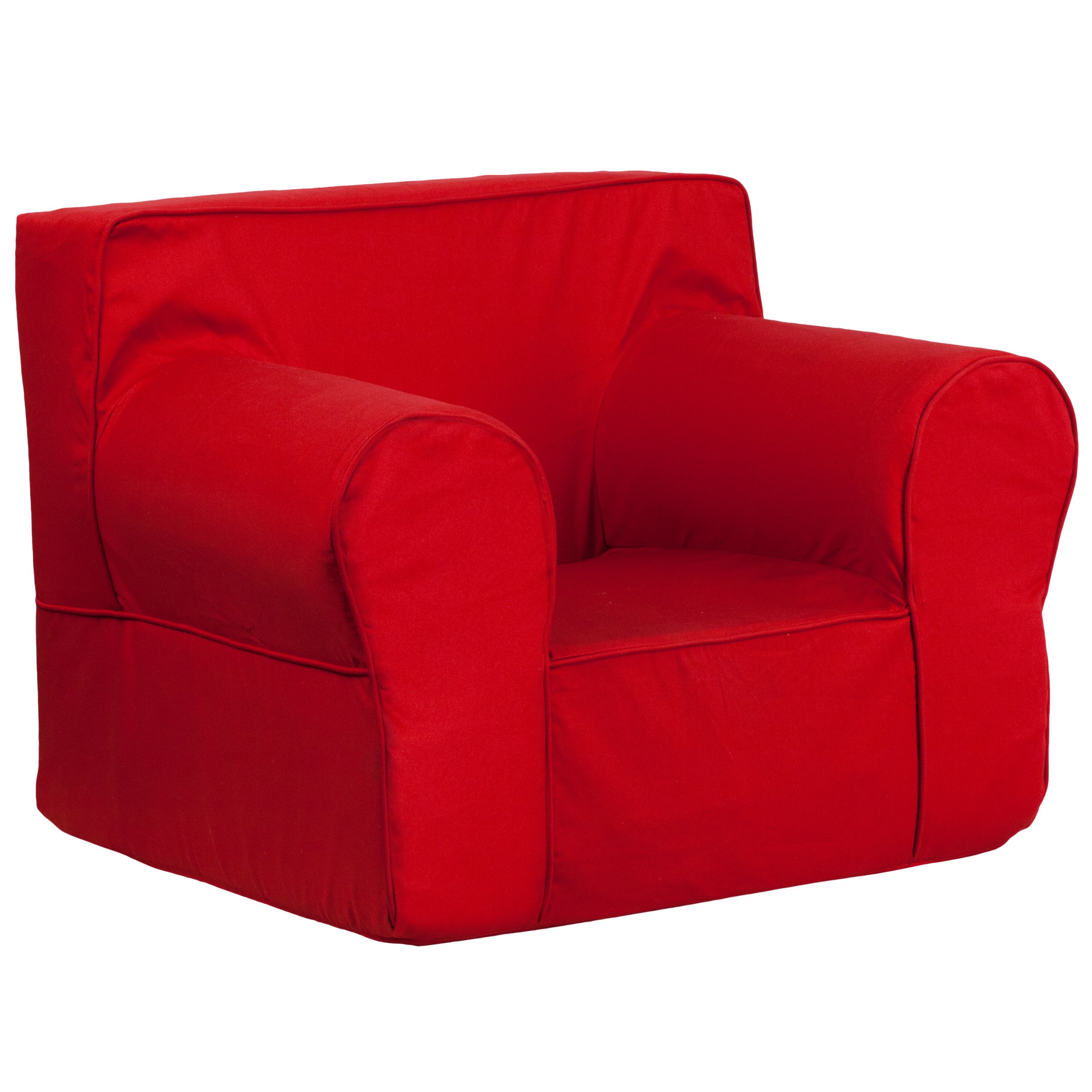 Flash Furniture Oversized Solid Red Kids Chair - Durable & Comfortable Children's Chair for Home, Classroom & Playroom - Perfect for Reading, Studying & Playtime