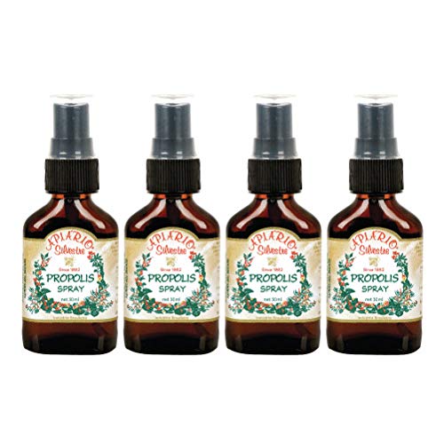 4 Bottles of Apiario Silvestre Brazilian Green Bee Propolis Spray - Glycolic Extract, Non-Alcoholic, Wax-Free, Sugar-Free | Immune Support & Throat Relief | Perfect for Travel, Work & Daily Wellness