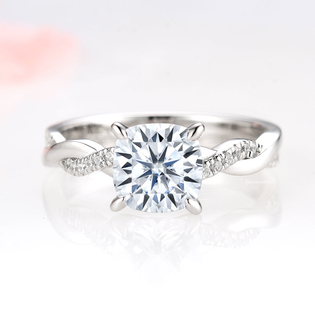 Sophia Lab Grown Diamond Engagement Ring - 14K White Gold IGI Certified for Women | Perfect Proposal, Wedding, Anniversary & Special Occasion Jewelry Gift