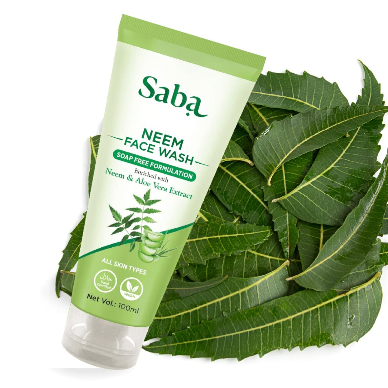 Neem Face Wash for Acne Prone Skin - Dark Spot & Scar Treatment for Women & Men | Deep Cleansing Ayurvedic Facial Cleanser for Dry, Oily & Sensitive Skin | Paraben, Sulphate & Silicone Free | Gentle Foaming Daily Face Wash | Hypoallergenic & Soap Free | Best Herbal Glow Booster (100ml) - Perfect for Morning & Night Skincare Routine