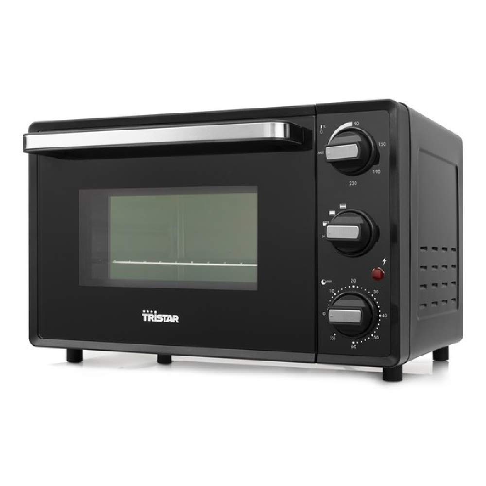Compact 19L Mini Electric Oven 1300W Black - Perfect for Small Kitchens, Dorms & RV Cooking