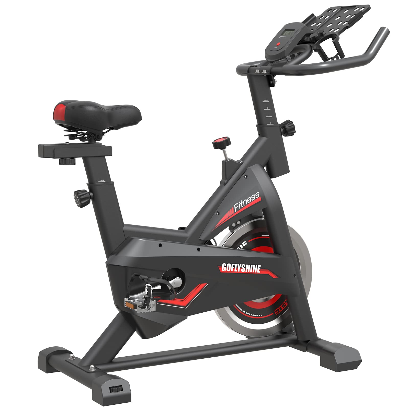 GOFLYSHINE Stationary Exercise Bike for Home - 35 LBS Flywheel Indoor Cycling Bike for Cardio & Gym Workouts | Perfect for Home Fitness, Weight Loss & Low-Impact Training