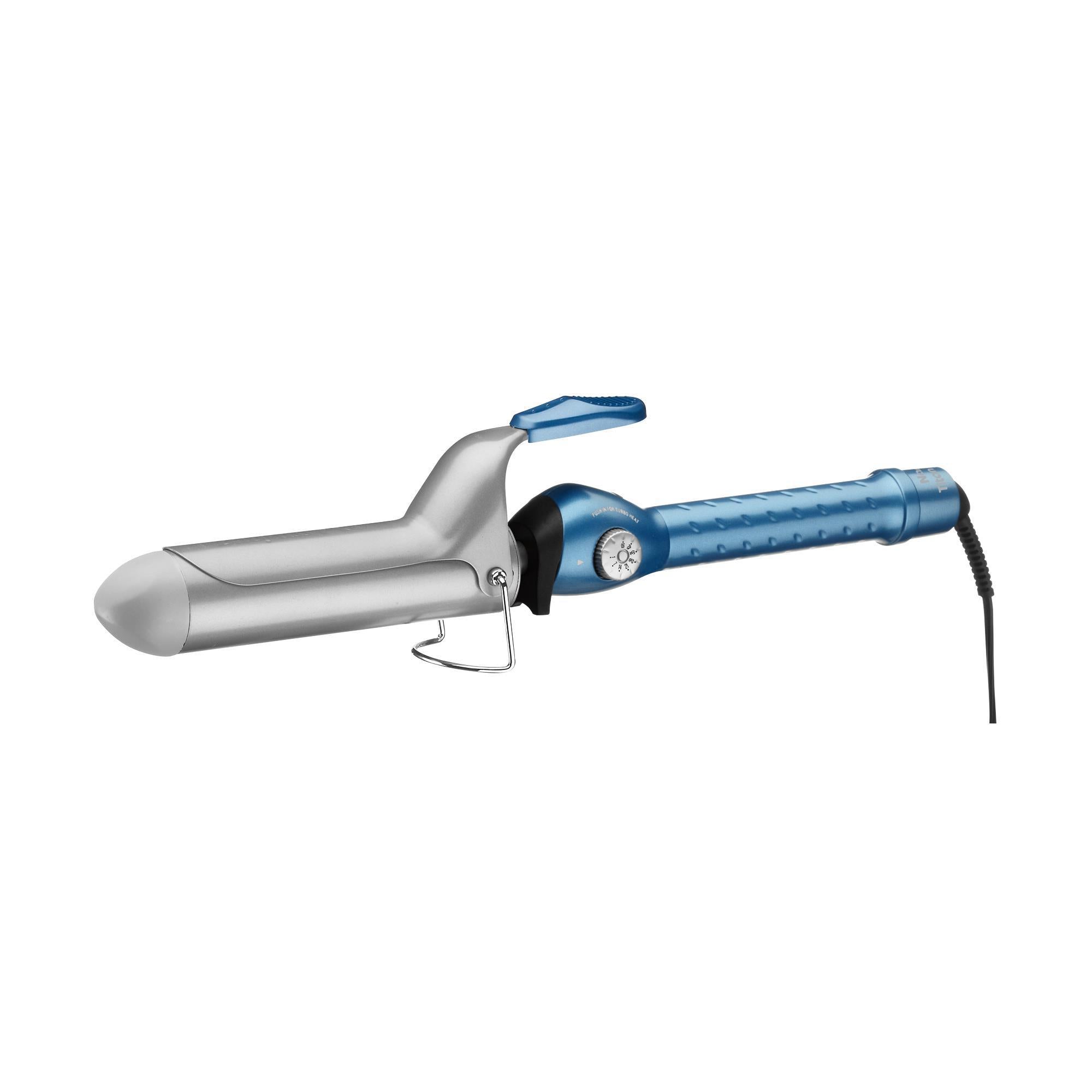 BaByliss Pro Spring Curling Iron - 1.25 Inch Professional Hair Curler for Long Lasting Waves & Curls - Salon Quality Styling Tool for Home Use (Blue) | Perfect for Weddings, Parties & Everyday Hairstyles
