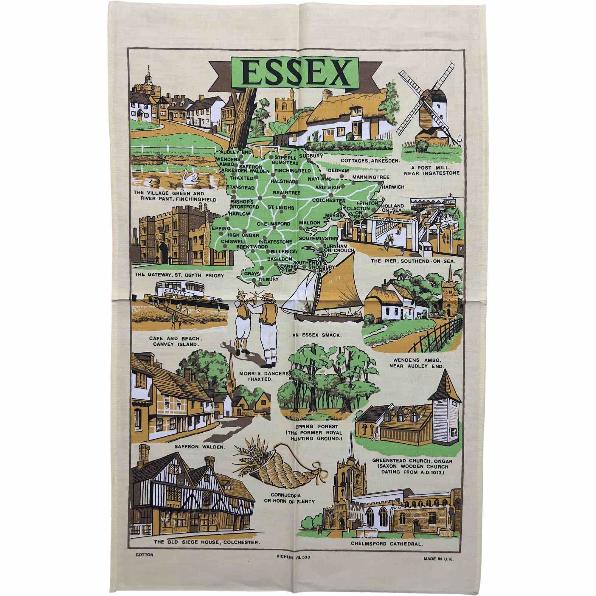 Premium Essex Cotton Tea Towel Set - Ultra Absorbent Kitchen Towels for Dishes & Cleaning - Soft, Durable & Eco-Friendly - Perfect for Kitchen, Dining & Hosting Gifts