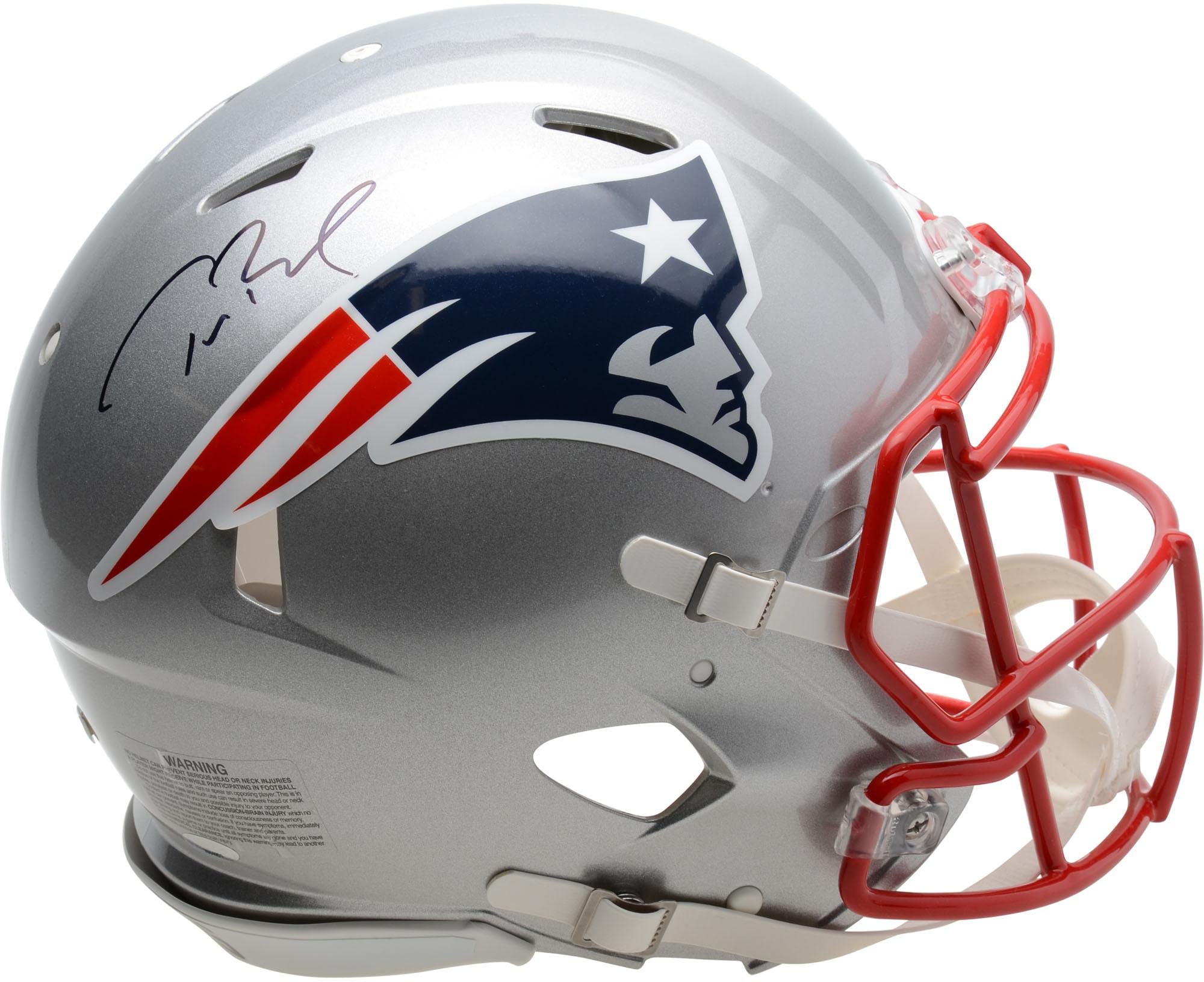 Tom Brady Autographed New England Patriots Proline Speed Helmet - Signed NFL Collectible for Fans & Memorabilia - Perfect for Man Cave, Sports Bar, or Gift for Football Enthusiasts