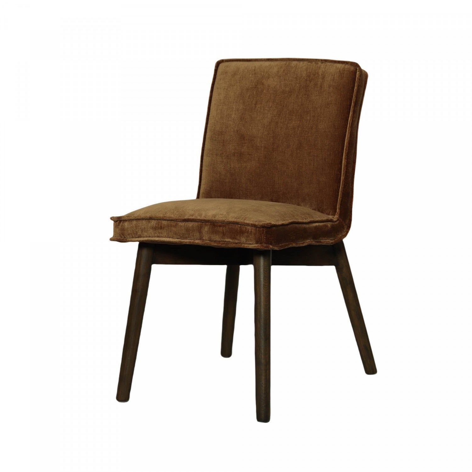 Brindel Dining Chair Set of 2 - Distressed Velvet Upholstery with Bronze Metal Legs - Perfect for Kitchen, Dining Room & Home Office Decor