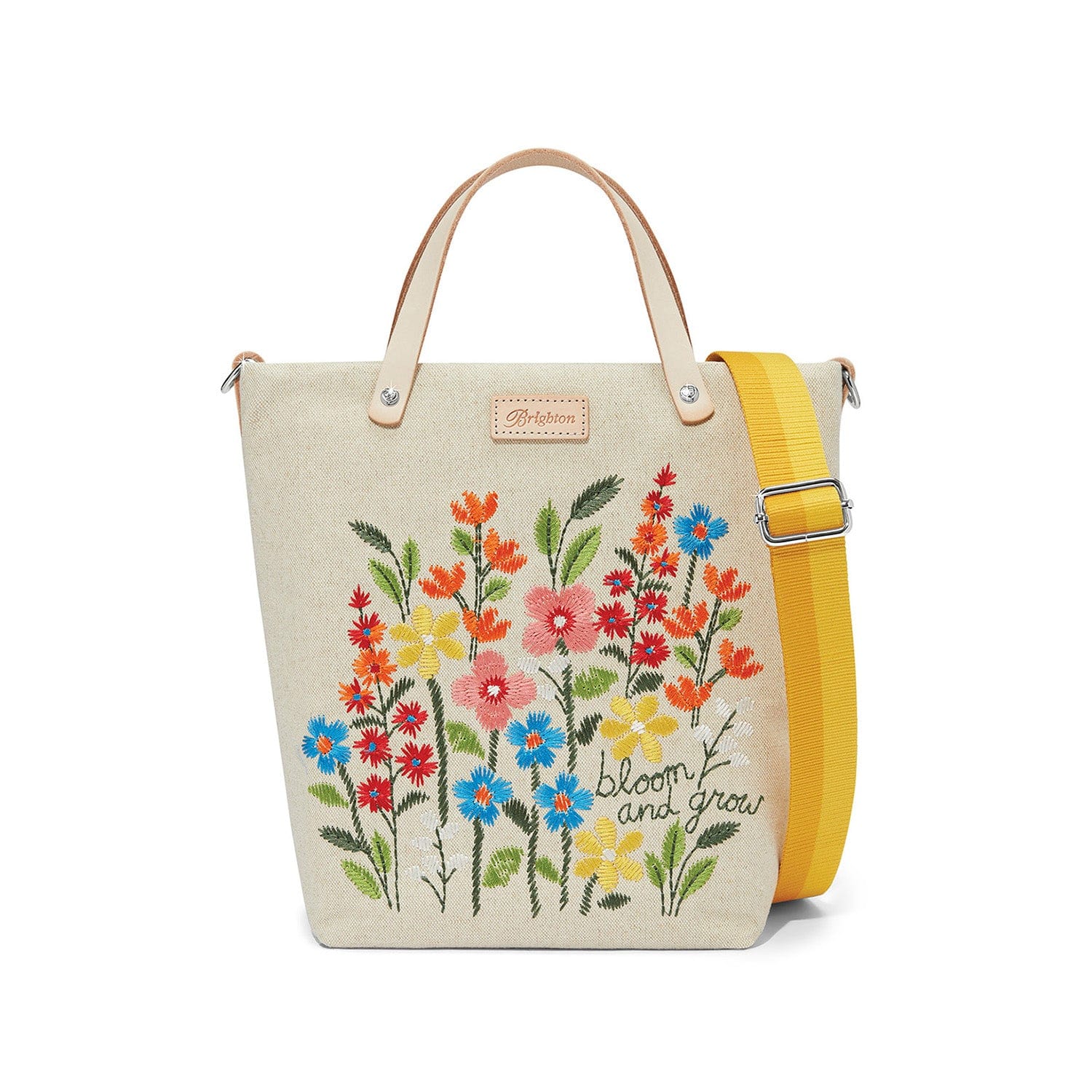 Bloom And Grow Embroidered Medium Messenger Bag - Stylish Crossbody Purse for Women, Perfect for Work, Travel & Daily Use