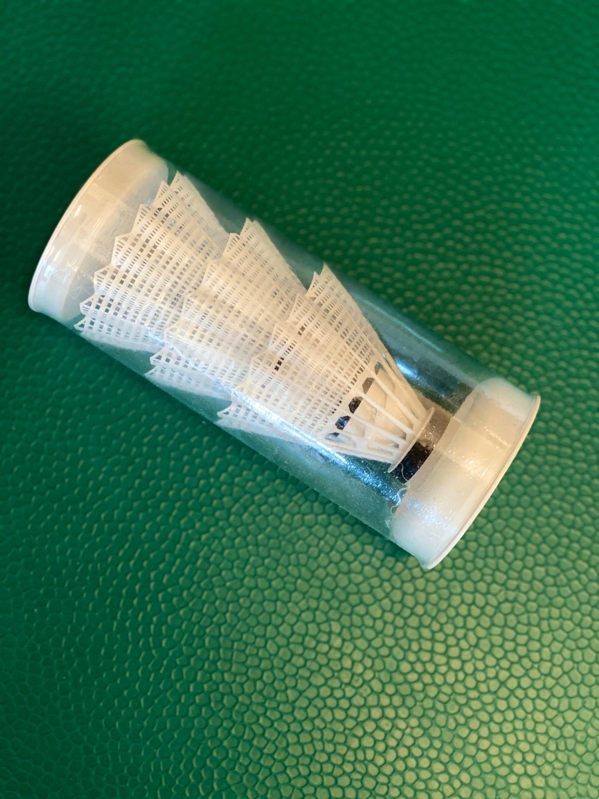 Premium White Plastic Badminton Shuttlecocks - Durable & High Performance for Training & Matches - Perfect for Indoor & Outdoor Play