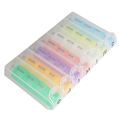 Ubersweet® Lightweight Transparent Nail Art Jewelry Storage Box with Compartments - Portable Organizer for Nail Polish, Rings & Small Accessories - Perfect for Home, Salon & Travel Use