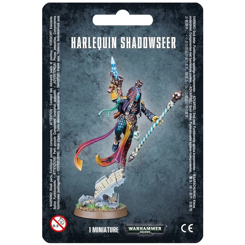 Aeldari Harlequin Shadowseer Miniature - Warhammer 40K Tabletop Game Character for Collectors & Players - Perfect for Battles, Painting & Display