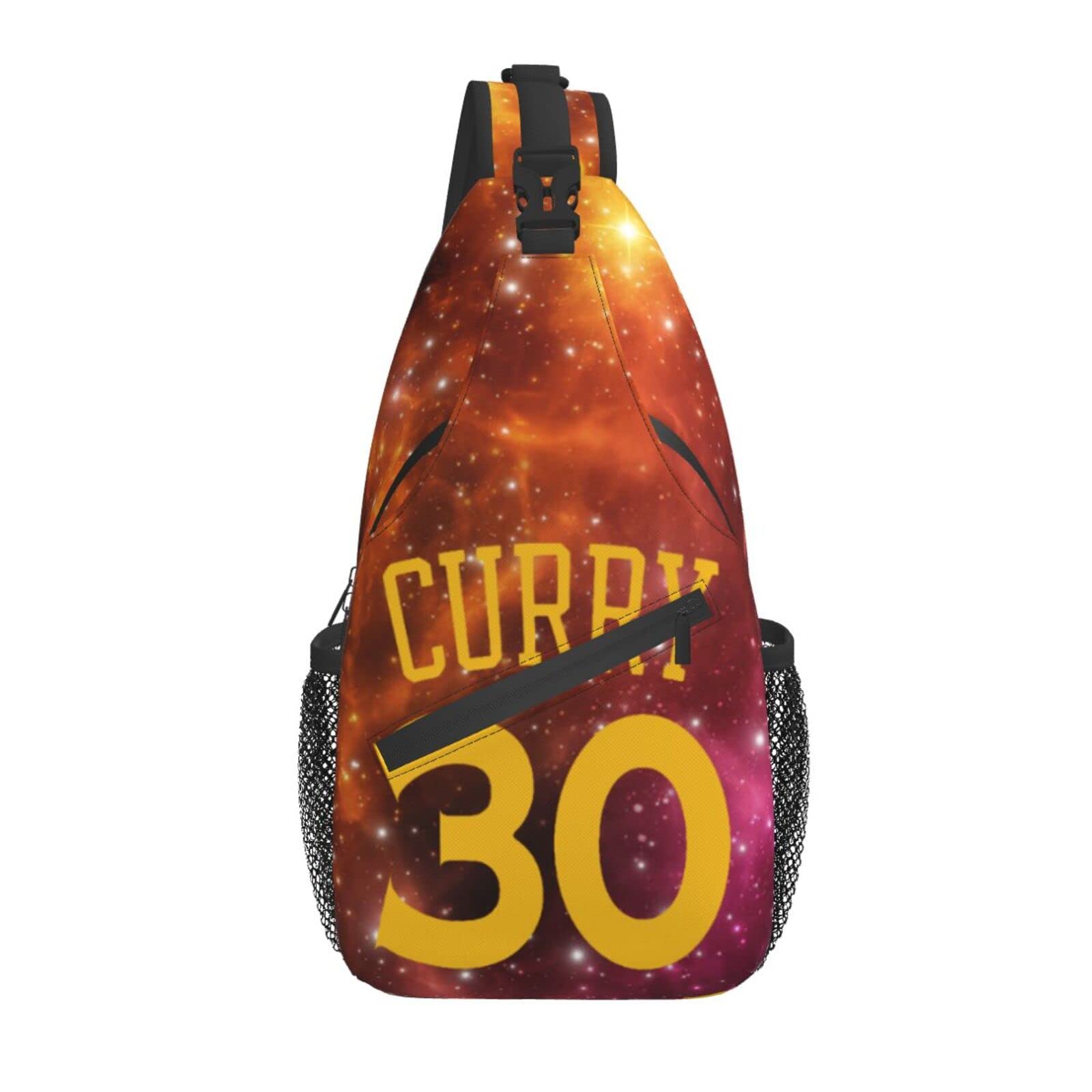 Curry Basketball Sling Backpack - Lightweight Travel Hiking Daypack with Adjustable Rope Strap, Crossbody Shoulder Bag for Men & Women | Perfect for Sports, Gym, Outdoor Adventures & Daily Commute