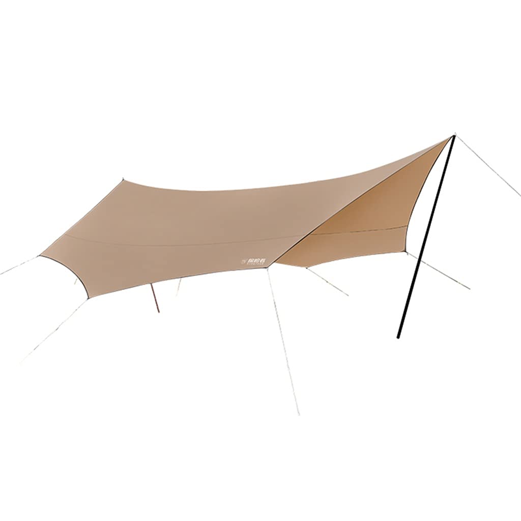 BBGS Waterproof Hammock Tent Tarp with Poles & Ropes - Lightweight Camping Rain Fly Shelter for Backpacking, Hiking, Outdoor Adventures - Perfect for Forest Camping and Wilderness Survival