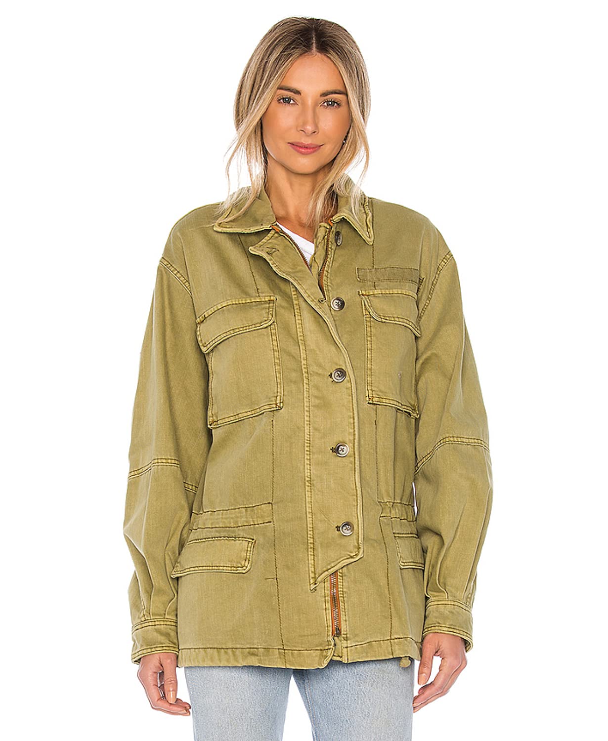 Free People Seize The Day Jacket - Women's Lightweight Denim Jacket for Spring & Fall | Casual Outerwear for Everyday Wear, Travel & Layering