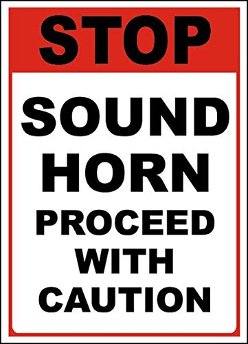Safety & Warning Vinyl Stickers Bundle - 4 Pack Warehouse Signs (3.5
