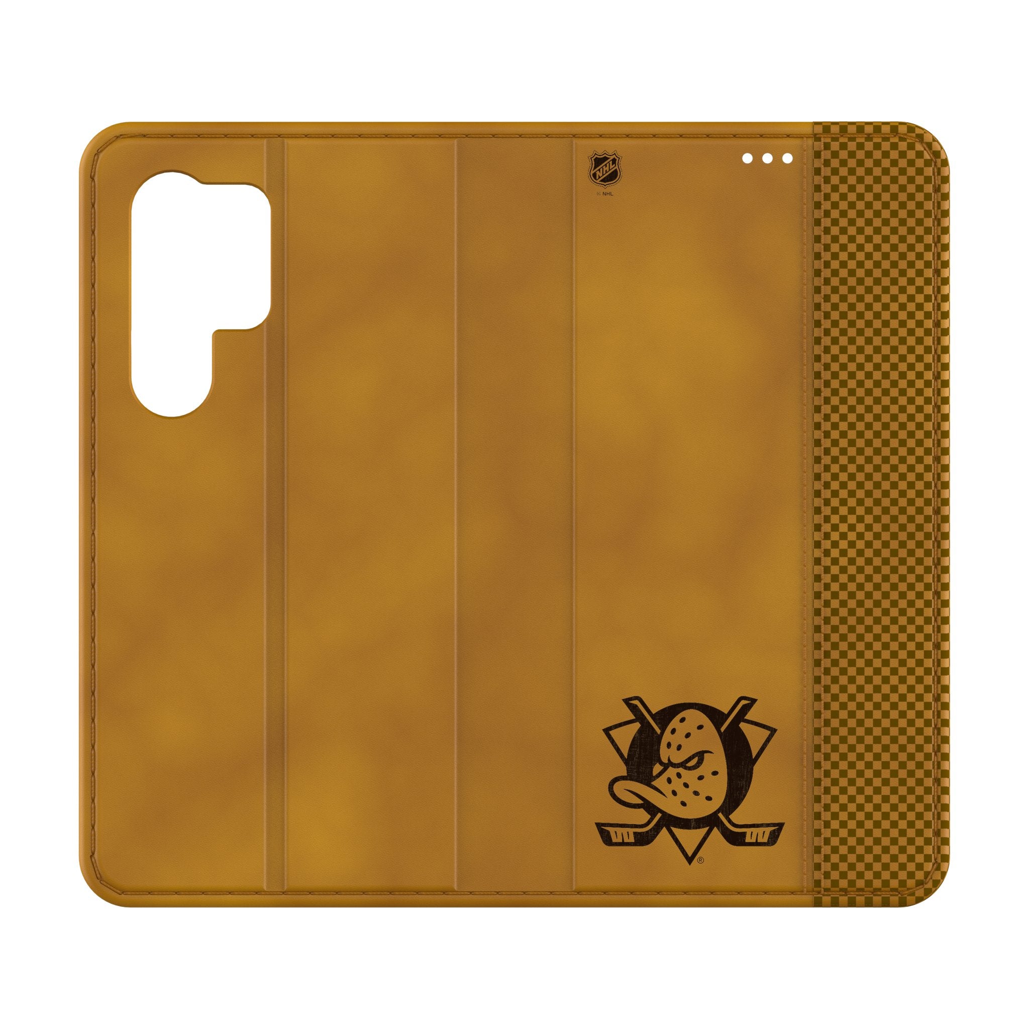 Anaheim Ducks NHL Hockey Team Burn Folio Phone Case for Samsung Galaxy - Perfect for Hockey Fans & Game Day Protection