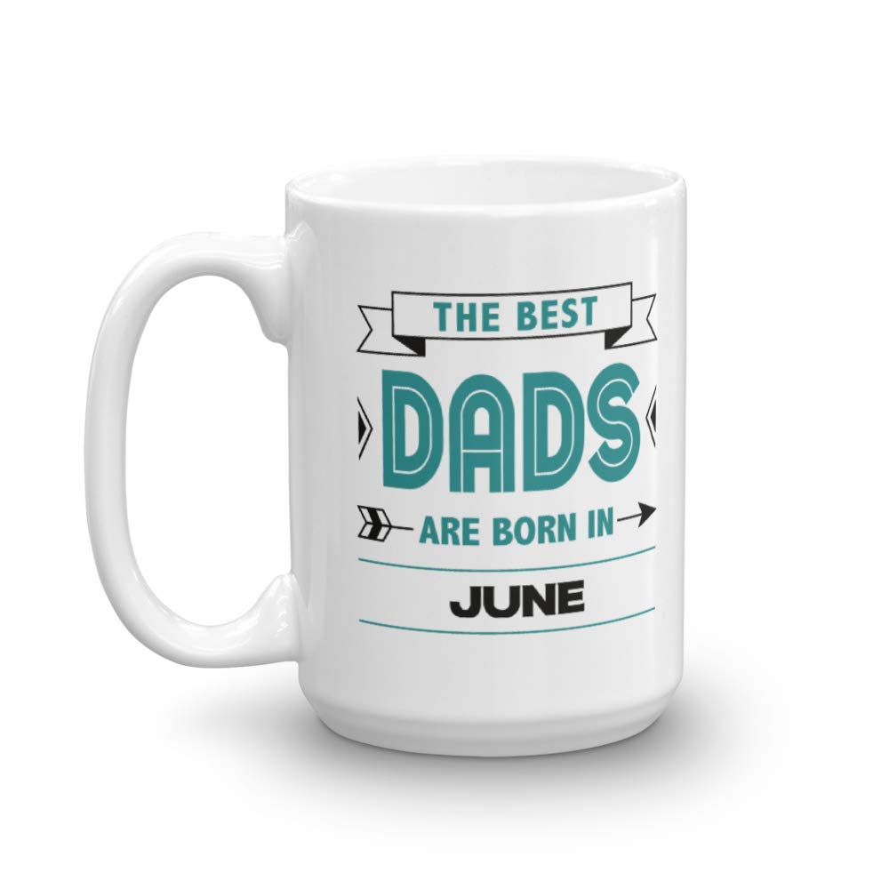 Best Dad Coffee & Tea Mug - 15oz June Birthday Gift for Men, Perfect for Father's Day, Office, or Home Use