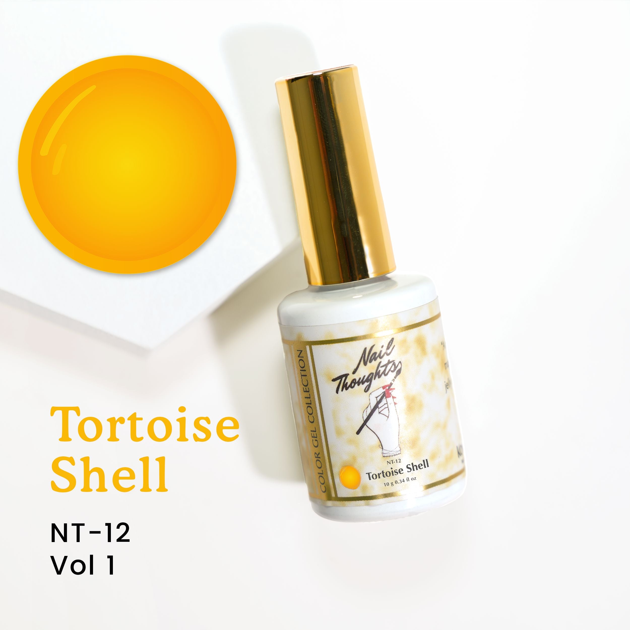 NT 12 Tortoise Shell Press On Nails - Acrylic Fake Nails with Glue - Full Cover False Nails for Women - Perfect for Parties, Weddings & Special Occasions