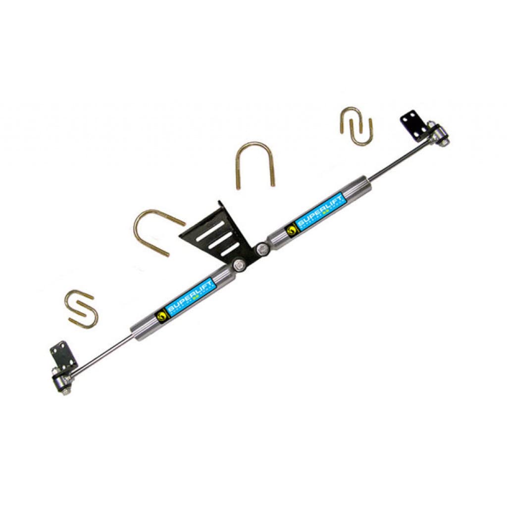 Bilstein 92105 Superlift Steering Stabilizer Kit for Jeep Wrangler JK 2018 Gas - High Clearance Dual SR SS | Off-Road & 4x4 Performance Upgrade for Smooth Driving on Rough Terrain