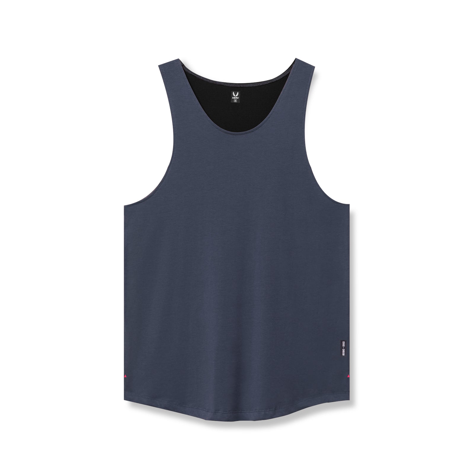 Supima® Vented Tank Top for Women - Navy Blue Breathable Cotton Shirt for Yoga, Running & Summer Outfits