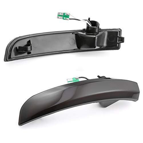 Lovelychica 2x Dynamic Synchronized Scrolling LED Side Mirror Turn Signal Lights - Compatible with Ford EcoSport, Kuga, Escape 2013-2018 - Enhanced Safety & Style for Night Driving & Urban Commuting