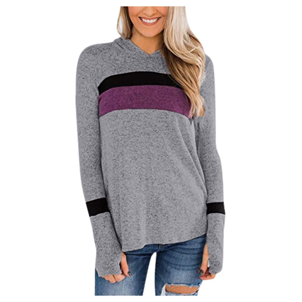 Women's Long Sleeve V-Neck Tunic Hoodie Tops - Casual Loose Fit T-Shirt for Leggings | Perfect for Yoga, Lounge Wear & Everyday Comfort