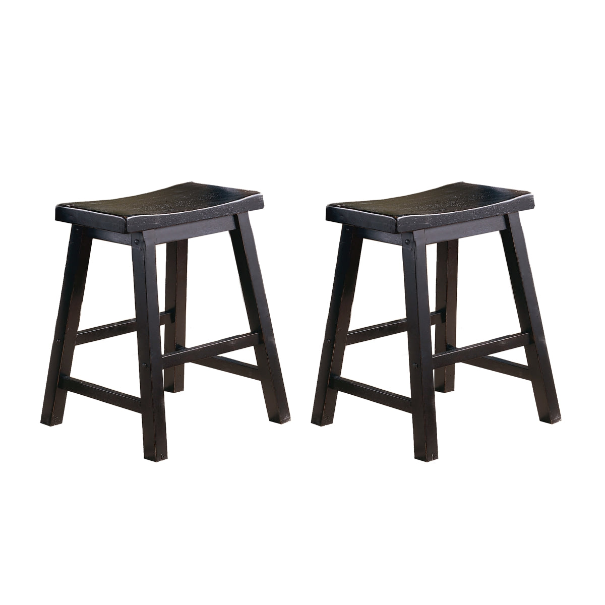 Premium Black Solid Wood Dining Chairs - Set of 2 for Kitchen, Dining Room & Home Decor | Durable & Stylish Seating Solution