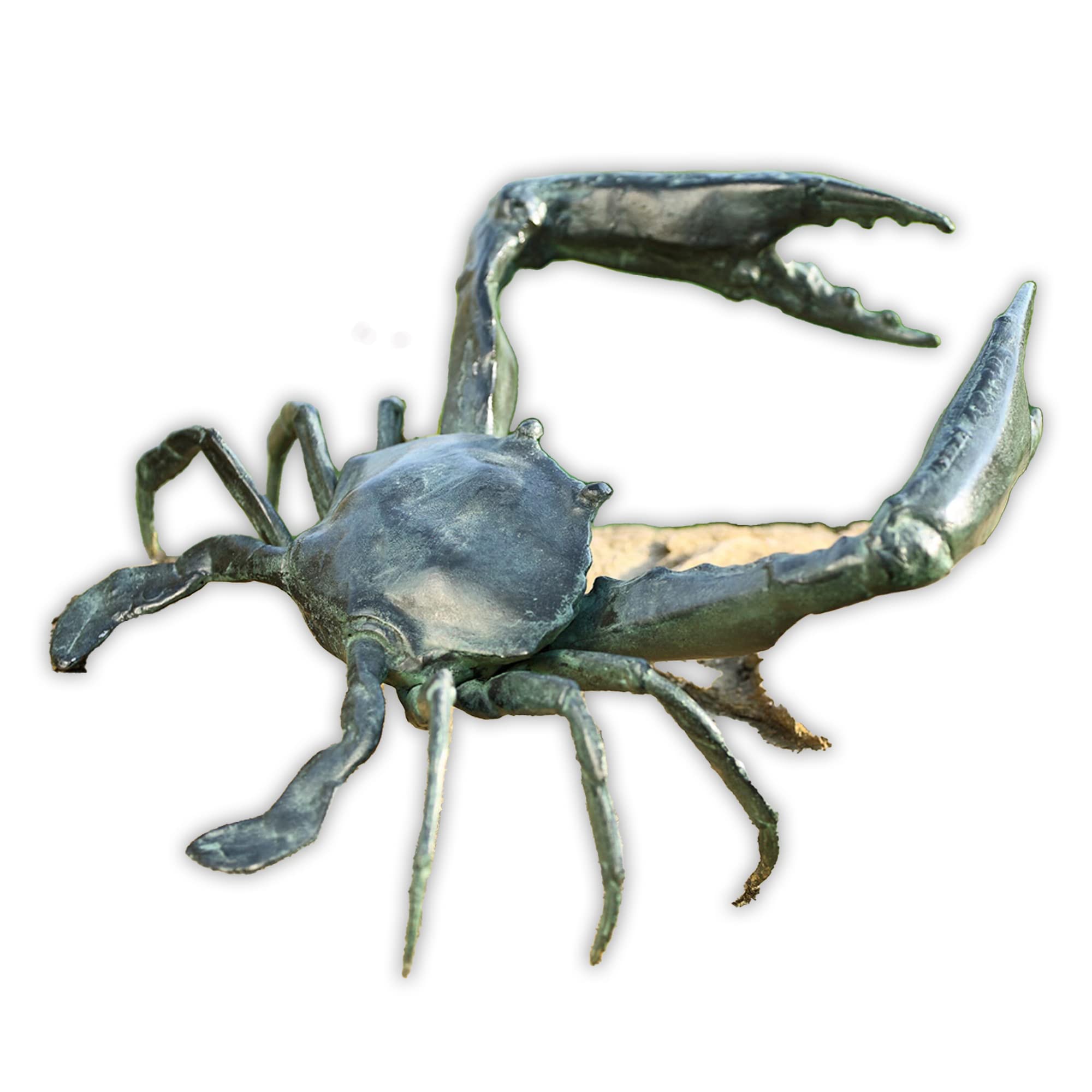 SPI Home 50694 Decorative Garden Crab Sculpture - Outdoor Lawn Art for Patio, Yard, and Beach Decor