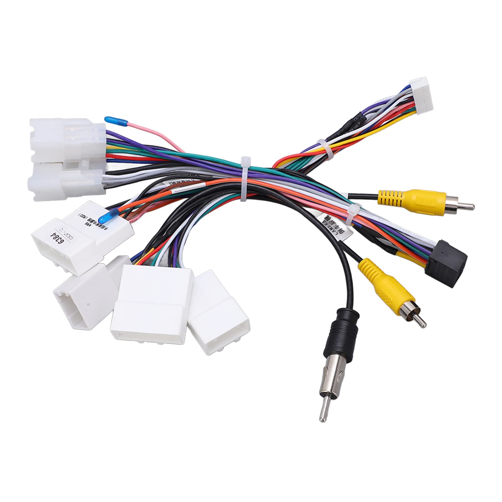 16 Pin GPS Power Cable for Car Radio Wiring - Durable Auto Accessories for Navigation Systems | Perfect for Vehicle GPS Installation & Audio Upgrades