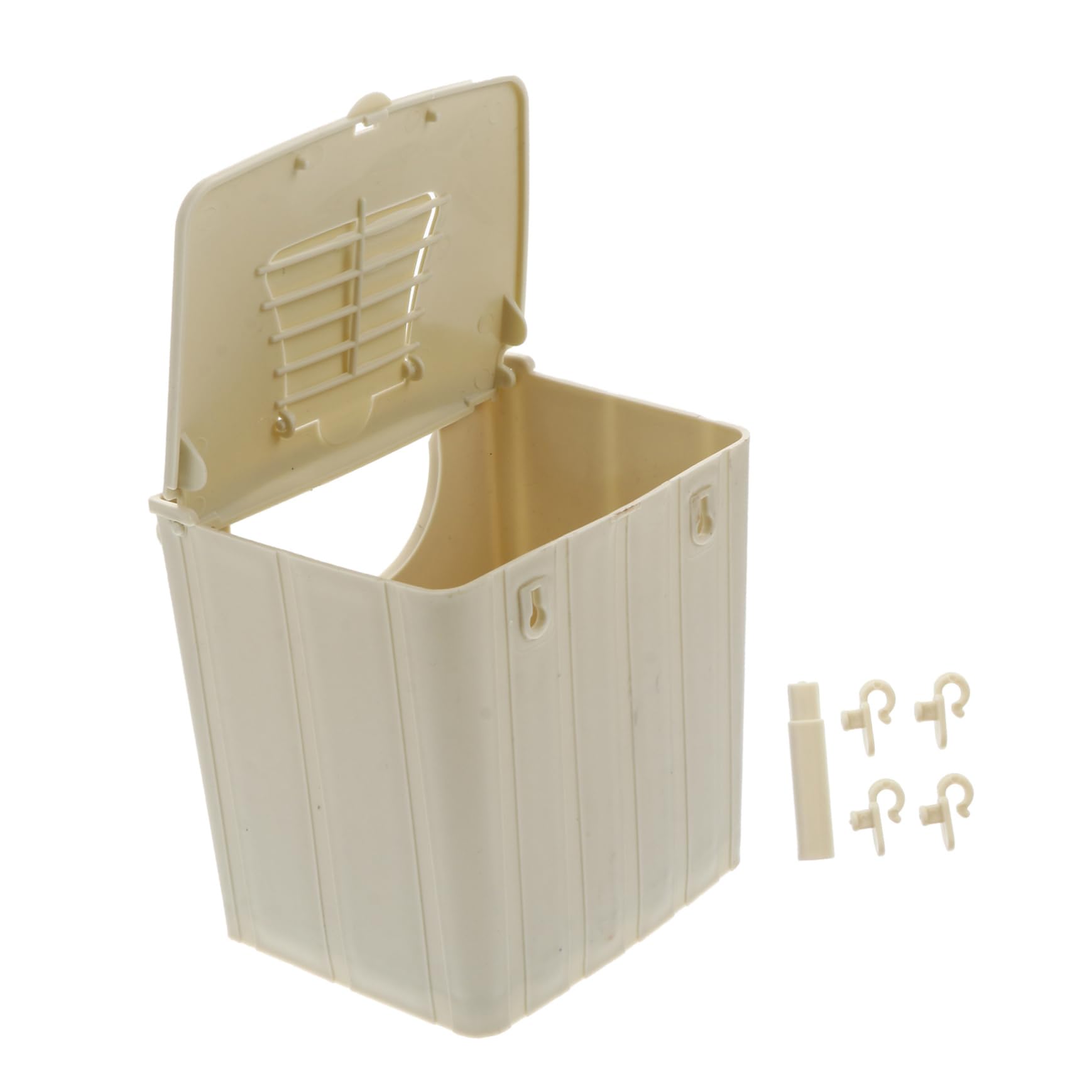 TEHAUX Plastic Bird Breeding Box - 13x10x13cm Cockatiel Nesting Box for Lovebirds & Parrotlets | Mountable Bird Cage Accessory for Breeding, Hatching & Mating | Perfect for Aviaries, Pet Birds & Wildlife Conservation